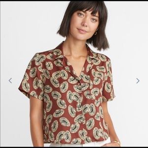 Marine Layer hat print button down